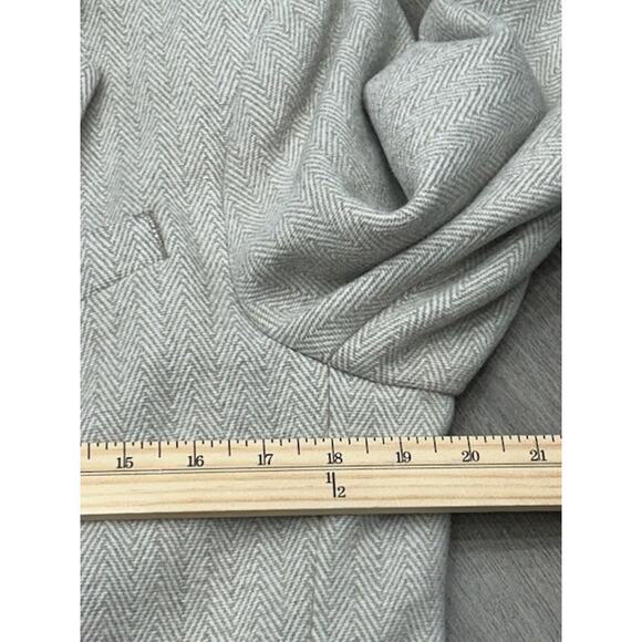 Banana Republic Mens Tailored Fit Herringbone Blazer Single Breasted Khaki 40S - Picture 8 of 10